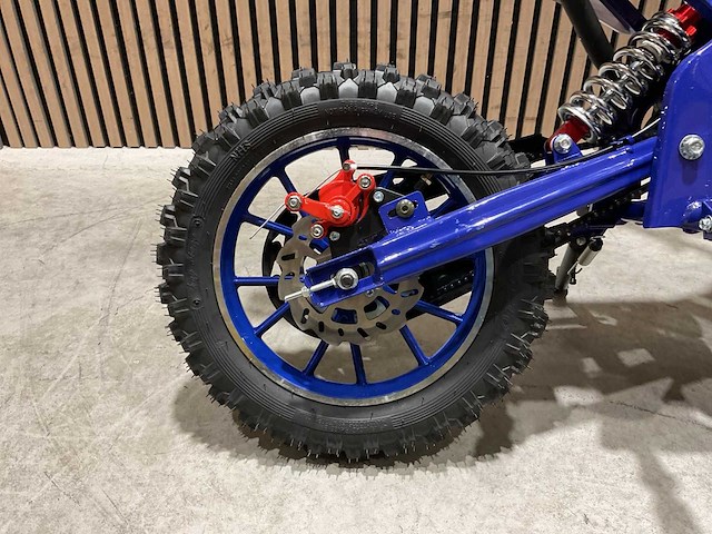 Mmx dirt bike 49cc blauw twhhpb-003 motorfiets - afbeelding 6 van  56