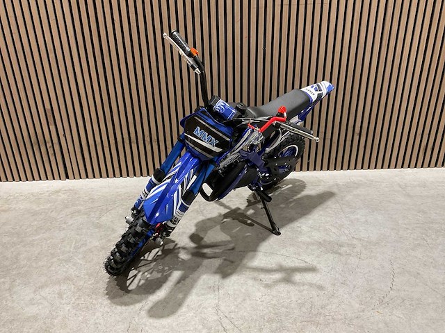 Mmx dirt bike 49cc blauw twhhpb-003 motorfiets - afbeelding 1 van  56