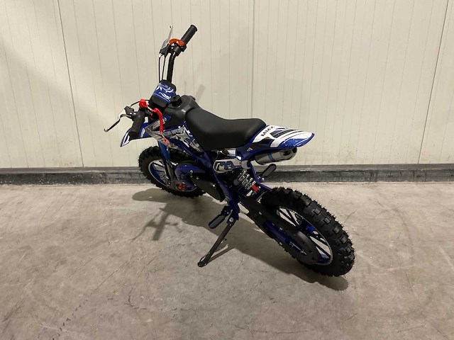Mmx dirt bike 49cc blauw twhhpb-003 motorfiets - afbeelding 34 van  56