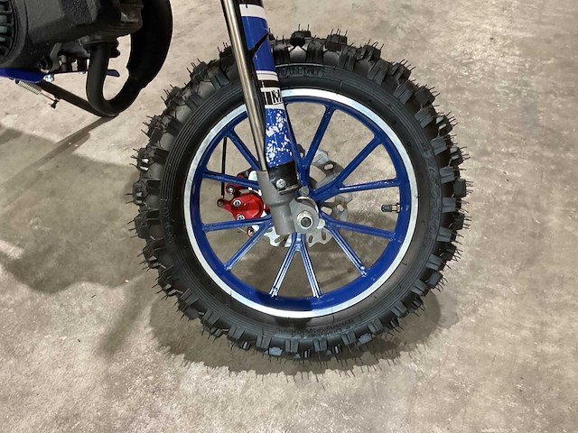 Mmx dirt bike 49cc blauw twhhpb-003 motorfiets - afbeelding 39 van  56