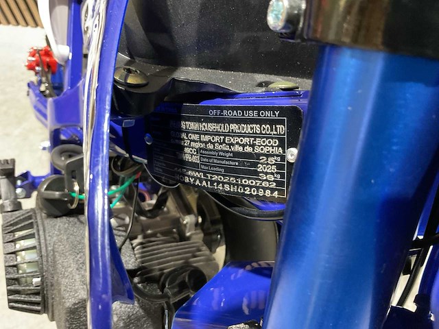 Mmx dirt bike 49cc blauw twhhpb-003 motorfiets - afbeelding 2 van  57