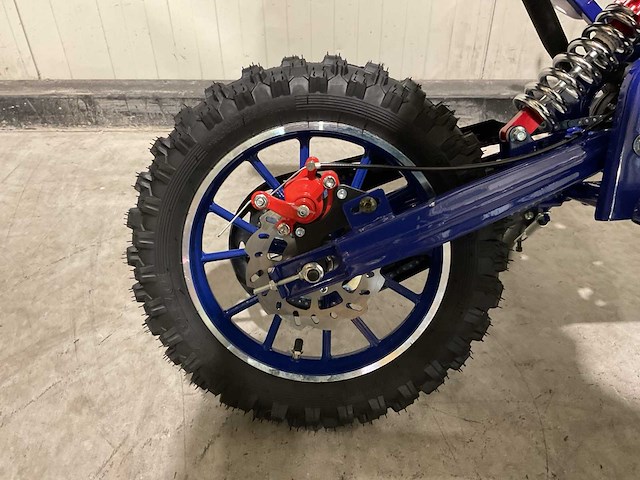 Mmx dirt bike 49cc blauw twhhpb-003 motorfiets - afbeelding 26 van  57