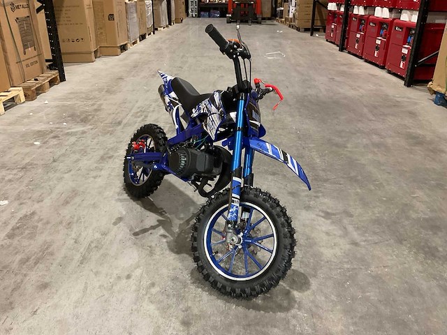 Mmx dirt bike 49cc blauw twhhpb-003 motorfiets - afbeelding 52 van  57