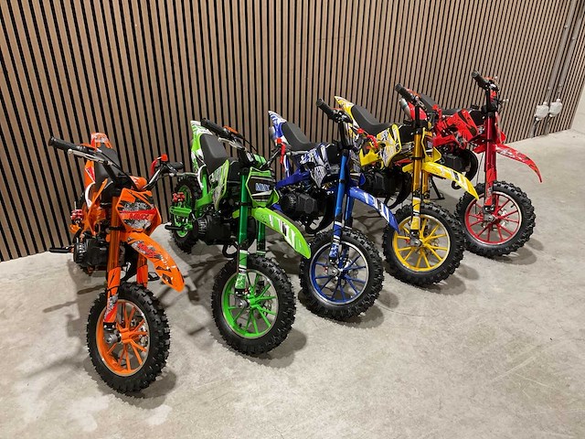 Mmx dirt bike 49cc blauw twhhpb-003 motorfiets - afbeelding 15 van  48