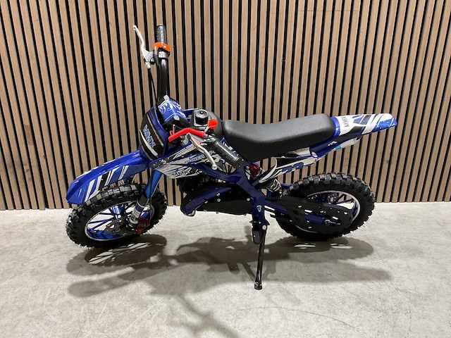 Mmx dirt bike 49cc blauw twhhpb-003 motorfiets - afbeelding 45 van  48