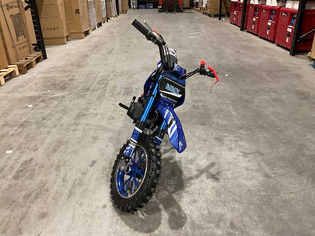 Mmx dirt bike 49cc blauw twhhpb-003 motorfiets - afbeelding 12 van  14