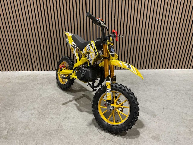 Mmx dirt bike 49cc geel twhhpb-003 motorfiets - afbeelding 1 van  48