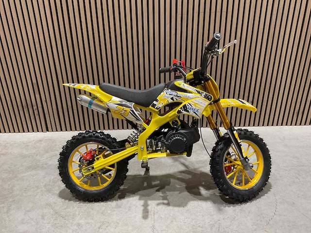 Mmx dirt bike 49cc geel twhhpb-003 motorfiets - afbeelding 4 van  63