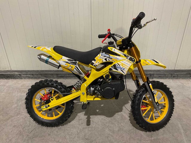 Mmx dirt bike 49cc geel twhhpb-003 motorfiets - afbeelding 25 van  58