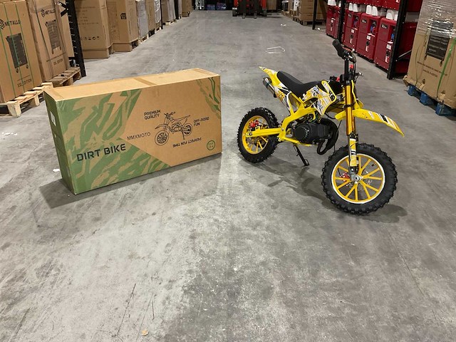 Mmx dirt bike 49cc geel twhhpb-003 motorfiets - afbeelding 36 van  58