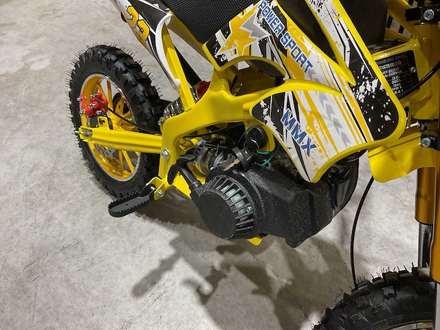 Mmx dirt bike 49cc geel twhhpb-003 motorfiets - afbeelding 4 van  30