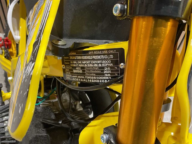 Mmx dirt bike 49cc geel twhhpb-003 motorfiets - afbeelding 3 van  54