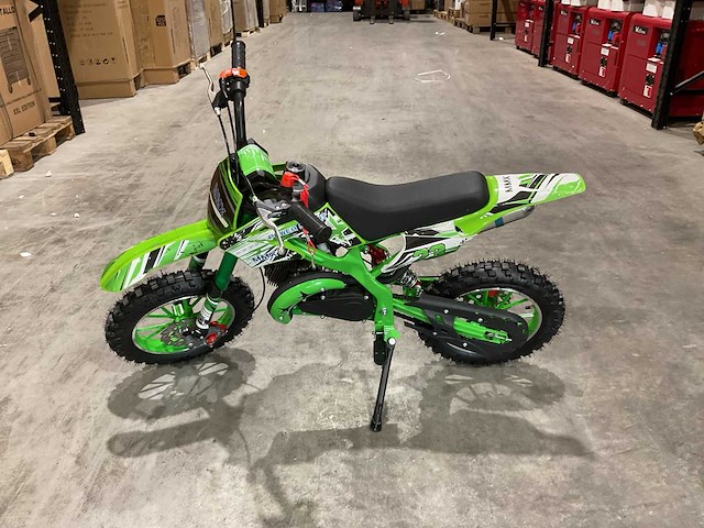 Mmx dirt bike 49cc groen twhhpb-003 motorfiets - afbeelding 3 van  4
