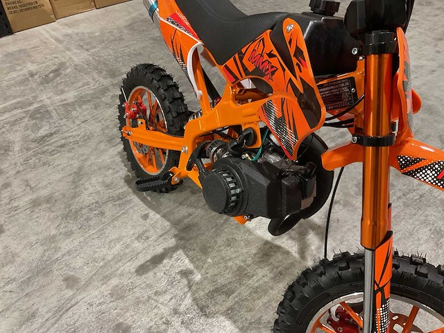 Mmx dirt bike 49cc oranje twhhpb-003 motorfiets - afbeelding 38 van  53