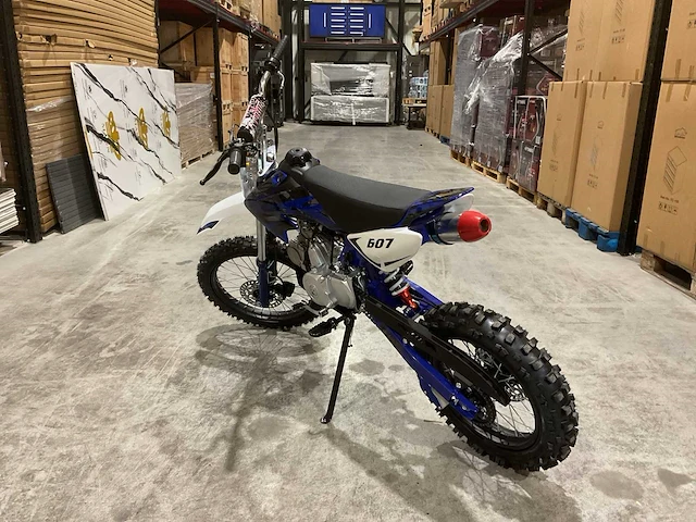 Mmx dirt bike blauw 125cc twhhpb-010 motorfiets - afbeelding 6 van  19