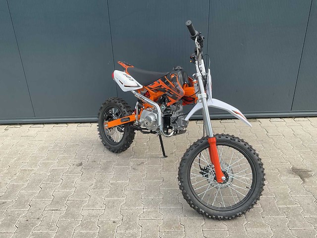 Mmx dirt bike oranje 125cc twhhpb-010 motorfiets 19 - afbeelding 3 van  4