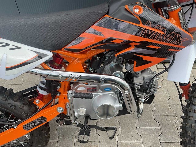 Mmx dirt bike oranje 125cc twhhpb-010 motorfiets 19 - afbeelding 4 van  4