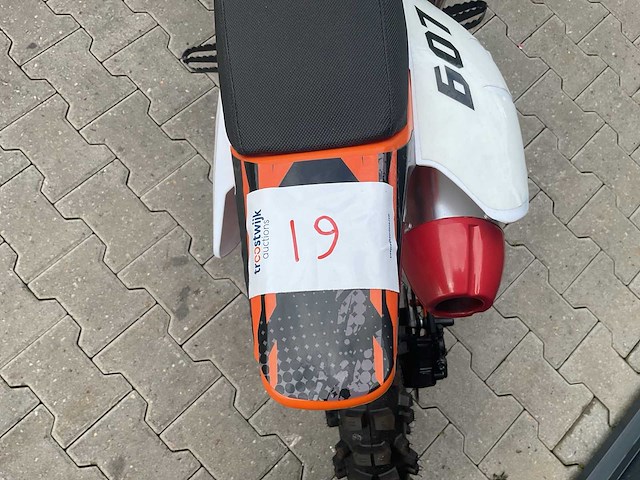 Mmx dirt bike oranje 125cc twhhpb-010 motorfiets 19 - afbeelding 4 van  12