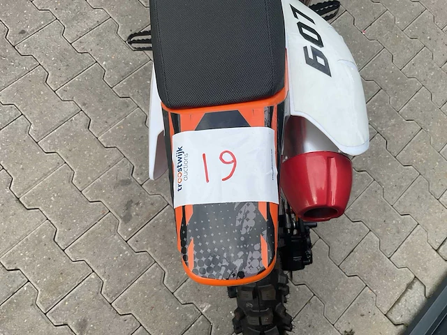 Mmx dirt bike oranje 125cc twhhpb-010 motorfiets 19 - afbeelding 4 van  12