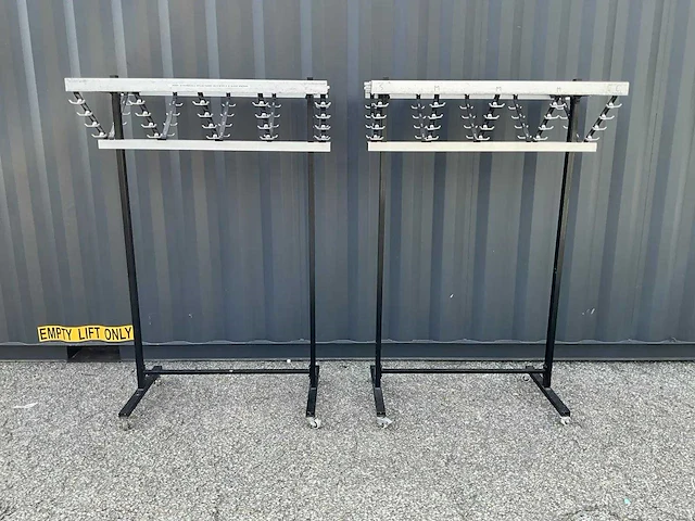 Mobiel dubbelzijdig garderoberek (2x) - afbeelding 1 van  6