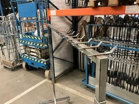 Mobiel garderobe rek / kapstok chrome (45x) - afbeelding 3 van  7