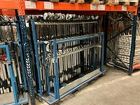 Mobiel garderobe rek / kapstok chrome (45x) - afbeelding 5 van  7