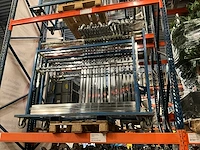 Mobiel garderobe rek / kapstok chrome (45x) - afbeelding 6 van  7