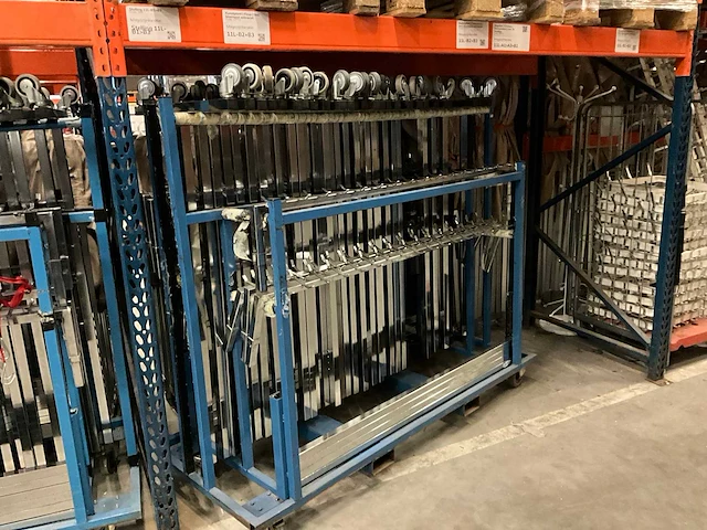 Mobiel garderobe rek / kapstok chrome (45x) - afbeelding 2 van  7
