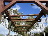 Mobiel rek met haken | spuitrek | 340x72x240cm - afbeelding 3 van  4