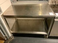 Mobiel rvs werktafel - afbeelding 2 van  3