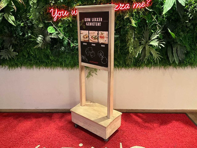 Mobiel stoepbord met verlichting - afbeelding 1 van  3