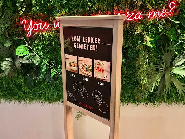 Mobiel stoepbord met verlichting - afbeelding 3 van  3