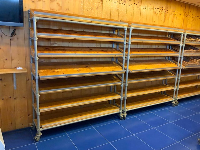 Mobiele 7-delige brood verkoopmeubels (3x) - afbeelding 2 van  6