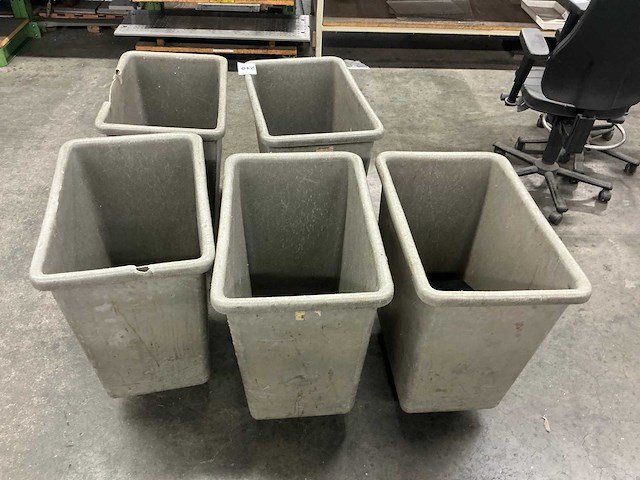 Mobiele afvalcontainer (5x) - afbeelding 5 van  5