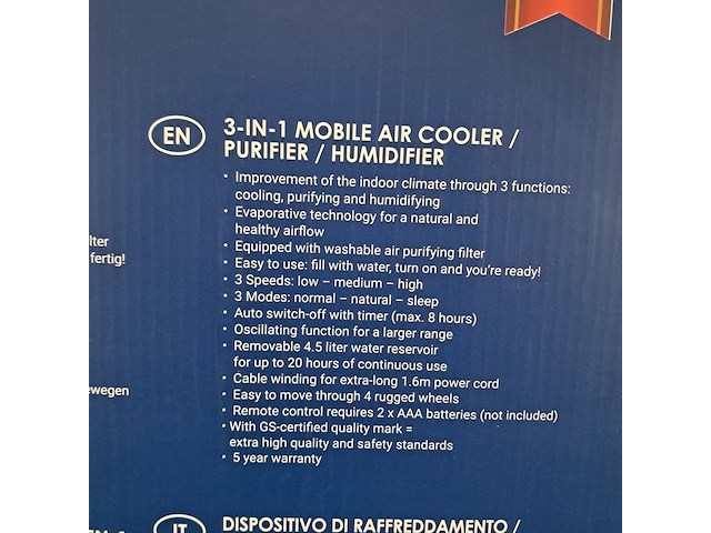 Mobiele airco, bestron, aac5000 - afbeelding 5 van  6