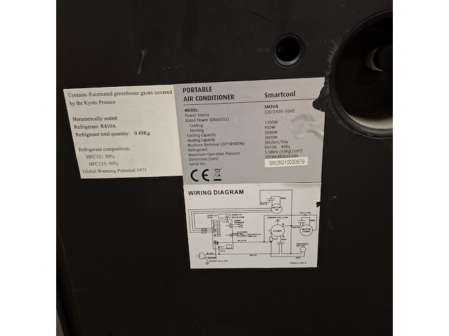 Mobiele airco, smartcool, sm26g - afbeelding 6 van  6