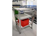 Mobiele aluminium magazijn / hygiënewagen - afbeelding 5 van  5