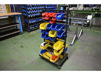 Mobiele assortiment voorraadwagen met (rvs) installatiematerialen - afbeelding 1 van  8