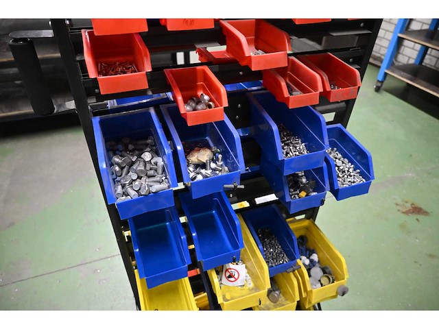 Mobiele assortiment voorraadwagen met (rvs) installatiematerialen - afbeelding 4 van  8