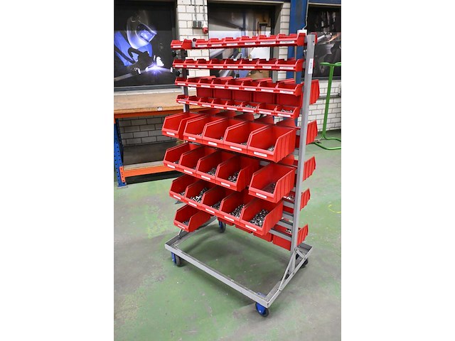 Mobiele assortiment voorraadwagen met (rvs) installatiematerialen - afbeelding 8 van  11