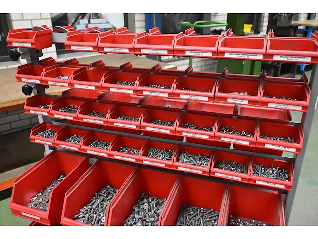 Mobiele assortiment voorraadwagen met (rvs) installatiematerialen - afbeelding 7 van  7