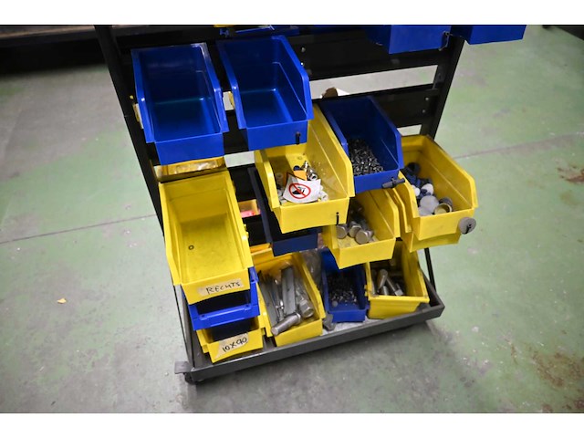 Mobiele assortiment voorraadwagen met (rvs) installatiematerialen - afbeelding 5 van  8