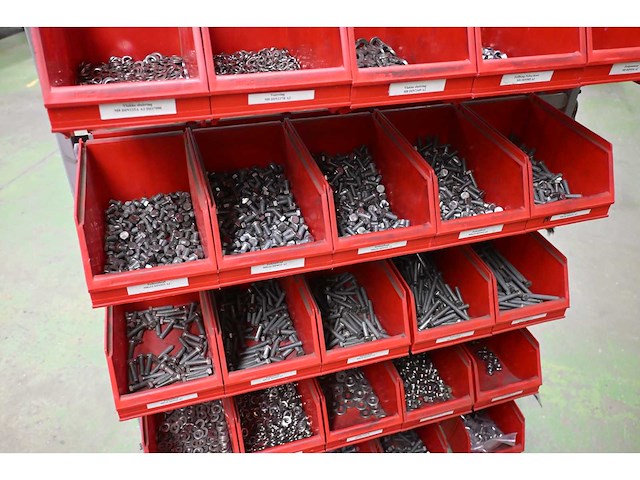 Mobiele assortiment voorraadwagen met (rvs) installatiematerialen - afbeelding 6 van  11