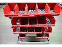 Mobiele assortiment voorraadwagen met (rvs) installatiematerialen - afbeelding 6 van  10