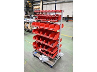 Mobiele assortiment voorraadwagen met (rvs) installatiematerialen - afbeelding 2 van  8