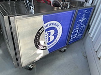 Mobiele biertap 4 kops voor speciaalbier op wielen - afbeelding 3 van  15
