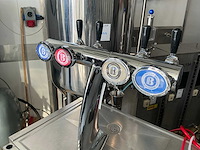 Mobiele biertap 4 kops voor speciaalbier op wielen - afbeelding 4 van  15