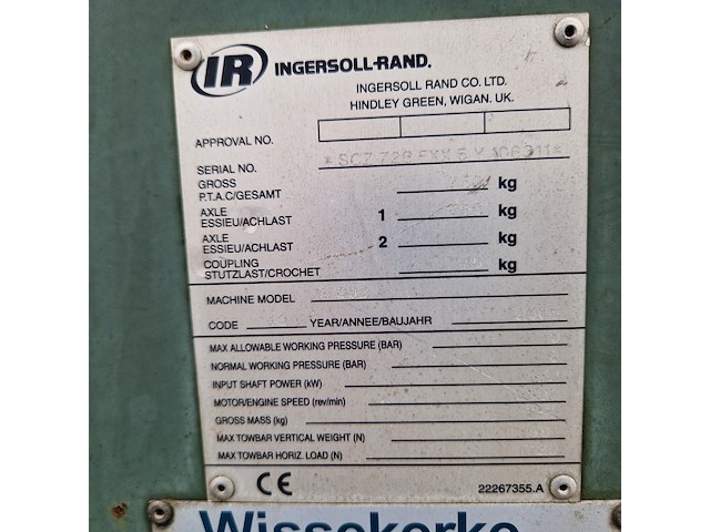 Mobiele compressor, ingersoll-rand, w902, 2005 - afbeelding 4 van  25