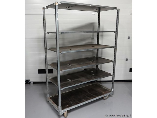 Mobiele deense kar met 5 planken - afbeelding 1 van  5