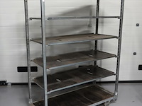 Mobiele deense kar met 5 planken